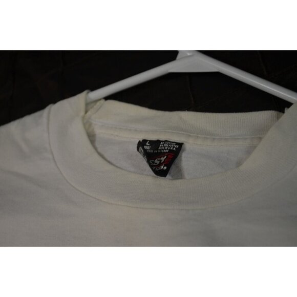 25th Anniversary Vancouver International Marathon 1996 Crew Large White FOTL Vtg - Picture 6 of 10